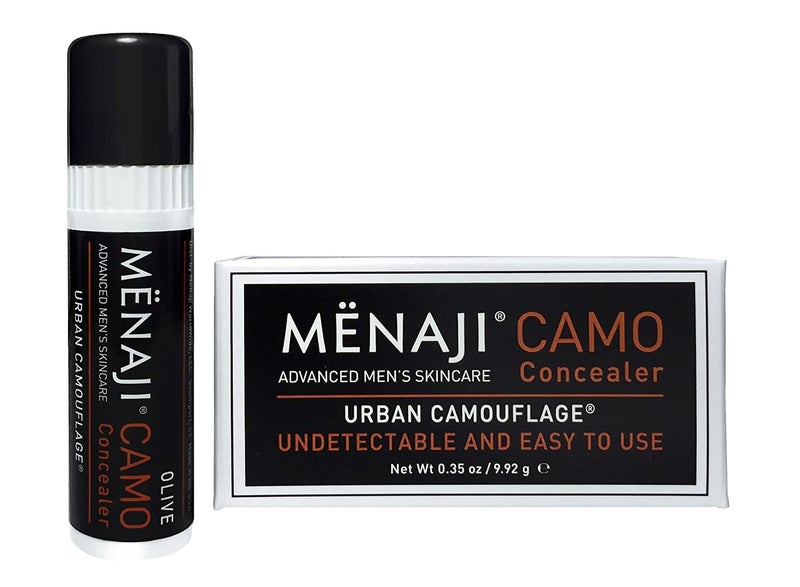 Menaji MËNAJI URBAN CAMOUFLAGE® Concealer Stick for Men - Skin Foundation Concealer for Dark Circles, Acne, Under Eye - Corrector - Mens Cosmetics - Olive - 0.35oz - Image 1